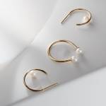 złote kolczyki z perłami imagine 01 miniaturka 3