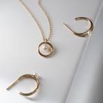 złote kolczyki z perłami imagine 05 miniaturka 3