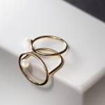 złoty pierścionek z perłą imagine 01 miniaturka 3