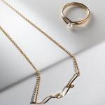 złoty naszyjnik z perłą imagine 01 miniaturka 3