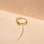 Złoty pierścionek zaręczynowy zaufanie miniaturka 1