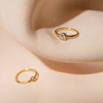 Złoty pierścionek zaręczynowy wiara miniaturka 1