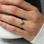 Złoty pierścionek zaręczynowy rozkosz miniaturka 3