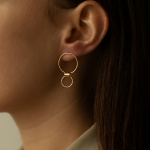 kolczyki hoops 01 gold miniaturka 1