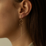 kolczyki hoops 04 gold miniaturka 1