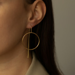 kolczyki hoops 05 gold miniaturka 1
