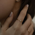 złote kolczyki z brylantami infinity 02 miniaturka 1