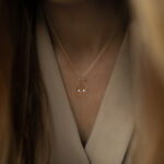 Gold infinity 03 necklace with diamonds miniaturka 1