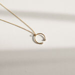 Gold infinity 03 necklace with diamonds miniaturka 2