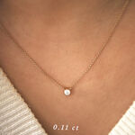 złoty naszyjnik z brylantem 0.11 ct infinity 04 miniaturka 1