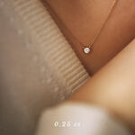 złoty naszyjnik z brylantem 0.25 ct infinity 04 miniaturka 1