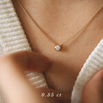 złoty naszyjnik z brylantem 0.35 ct infinity 04 miniaturka 1