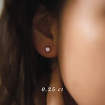 złote kolczyki z brylantami 0.5 ct infinity 08 miniaturka 3