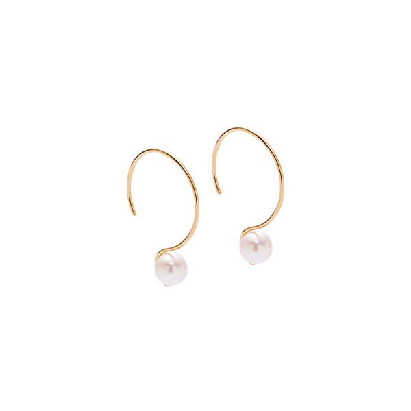 złote kolczyki z perłami imagine 03 - ręcznie wykonana biżuteria