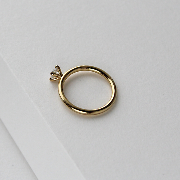 Złoty Pierścionek zaręczynowy Rozkosz