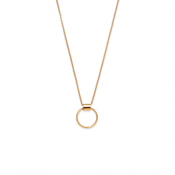 naszyjnik hoops 02 gold - ręcznie wykonana biżuteria