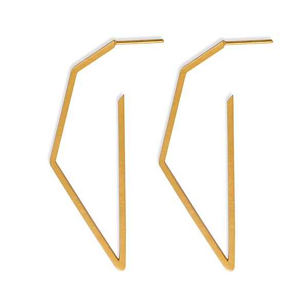Złocone kolczyki subtle no2 gold