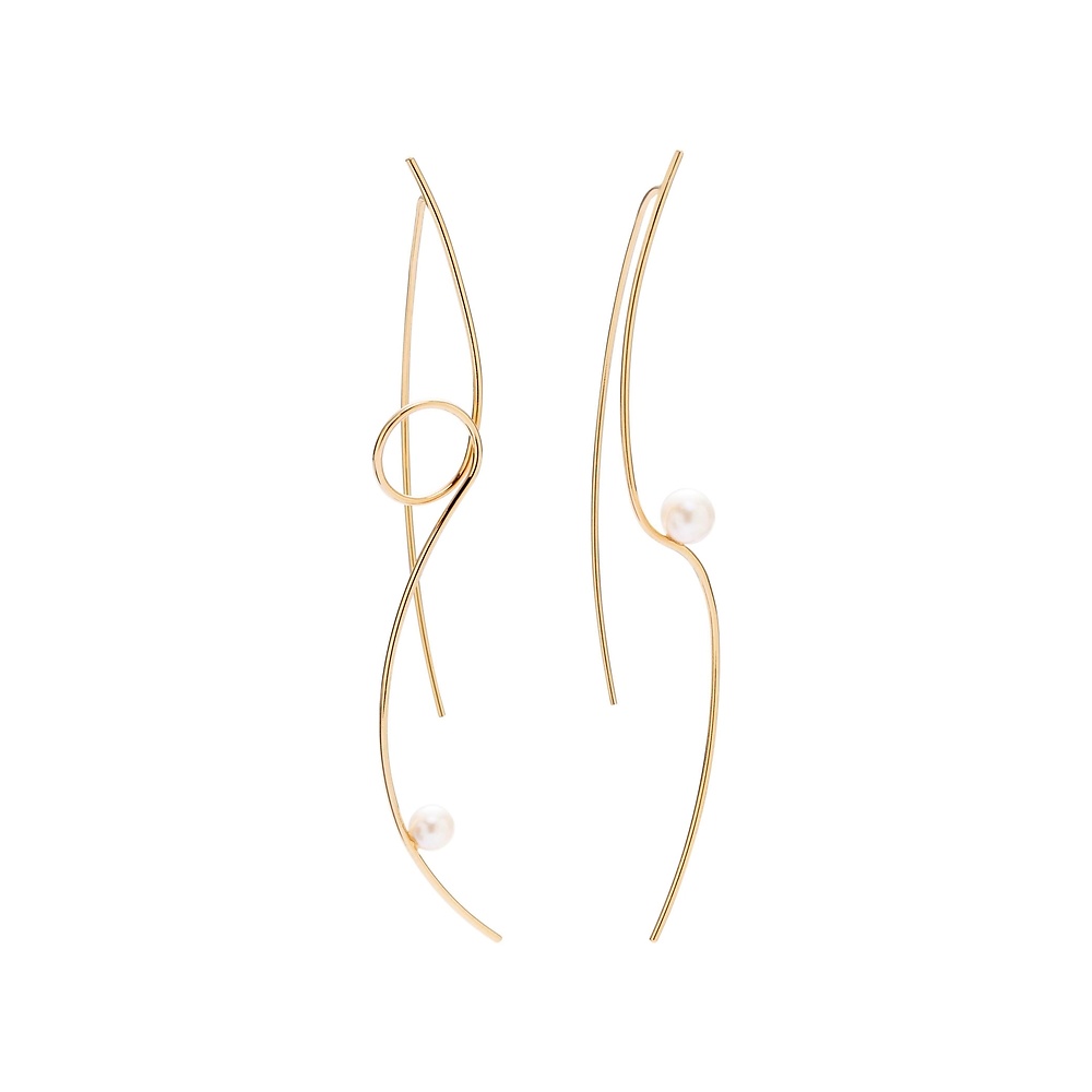 imagine 04 - 14 kt gold earrings - ręcznie wykonana bezkompromisowa biżuteria