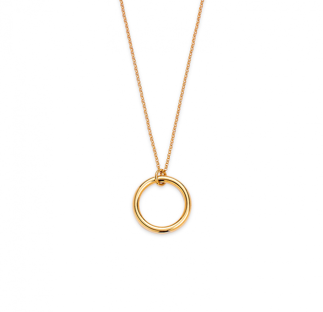 moon 02 gold necklace - ręcznie wykonana bezkompromisowa biżuteria