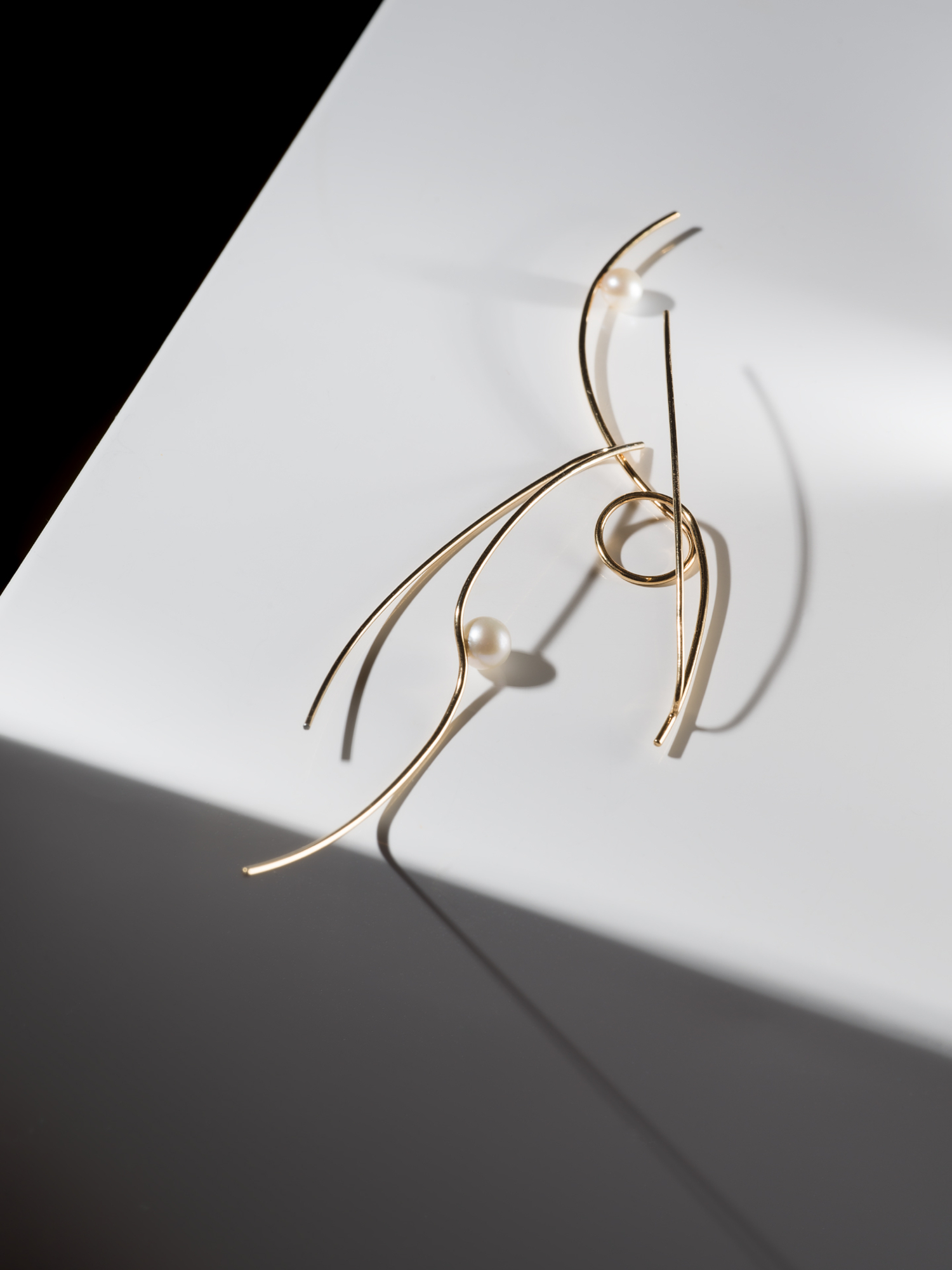 złote kolczyki z perłami imagine 04 dodatkowe zdjęcie 3