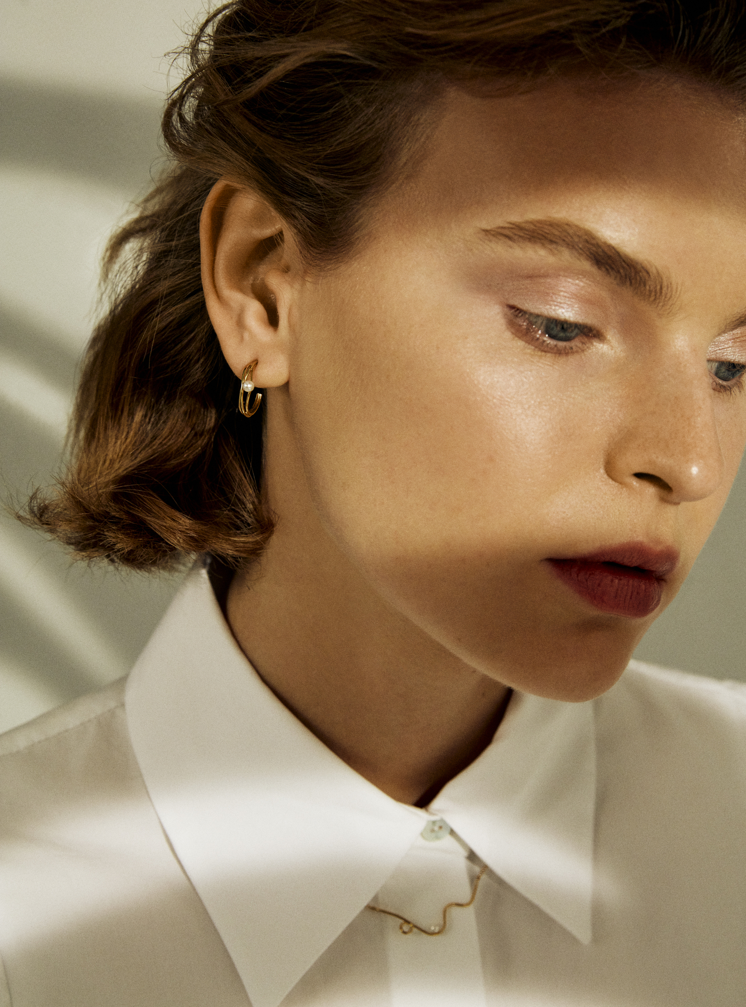 złote kolczyki z perłami imagine 05 dodatkowe zdjęcie 2