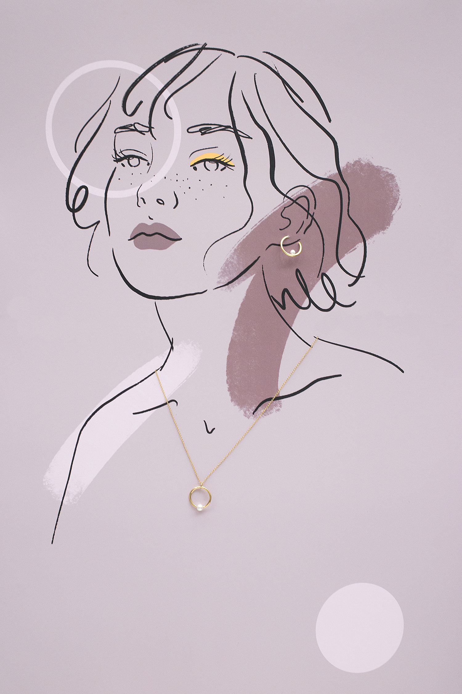 kolczyki muse 02 gold dodatkowe zdjęcie 2