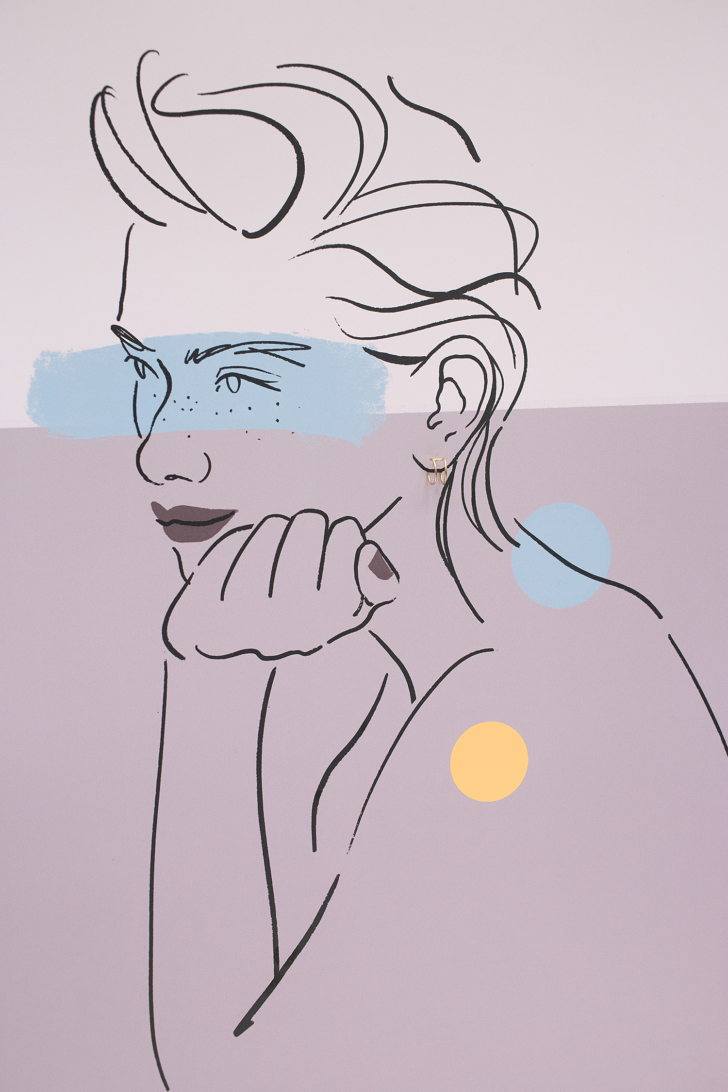 kolczyki muse 08 gold dodatkowe zdjęcie 2