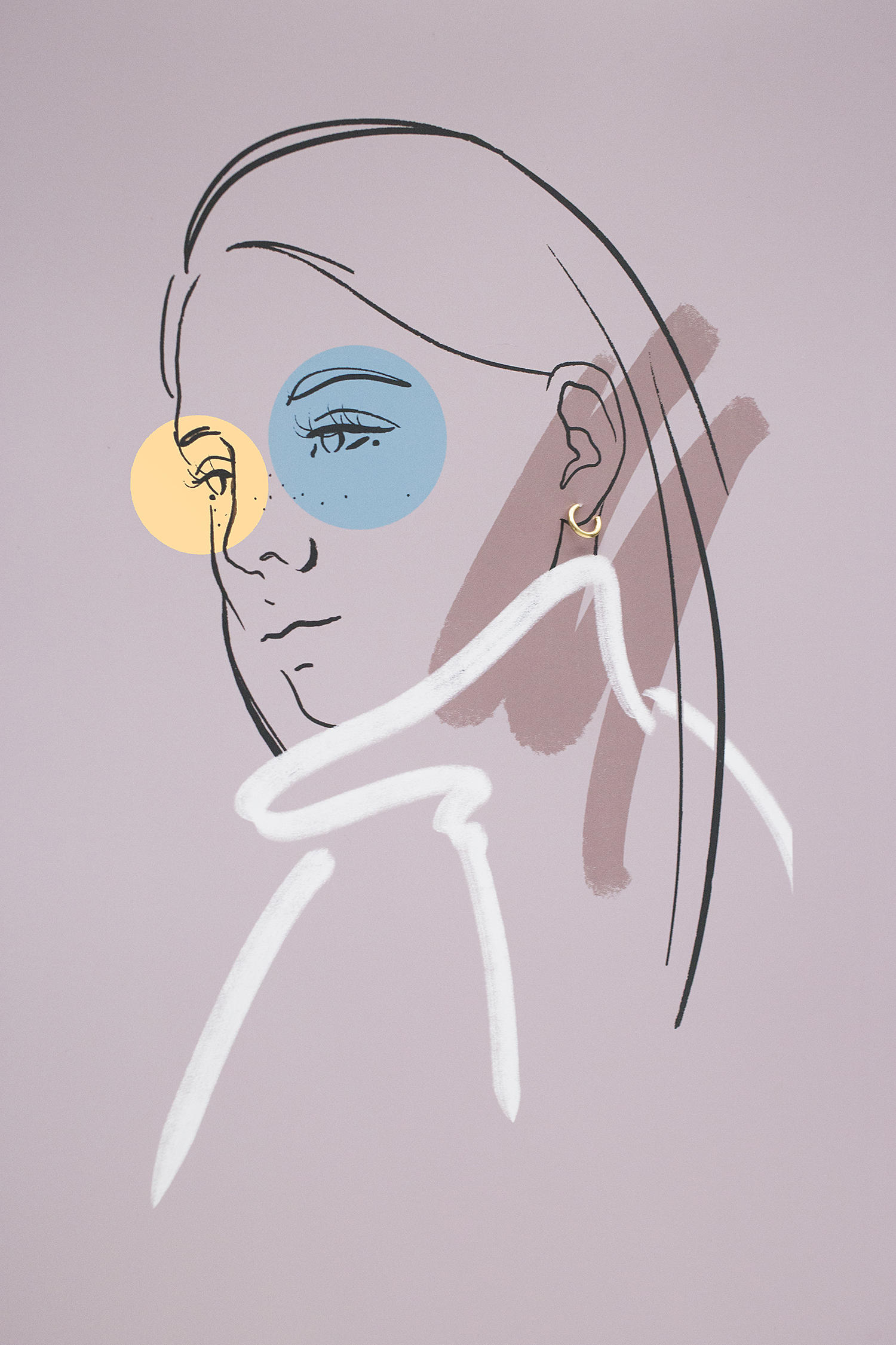 kolczyki muse 09 gold dodatkowe zdjęcie 2