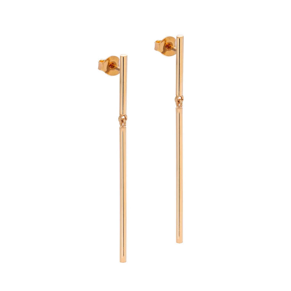 złote kolczyki moon 04