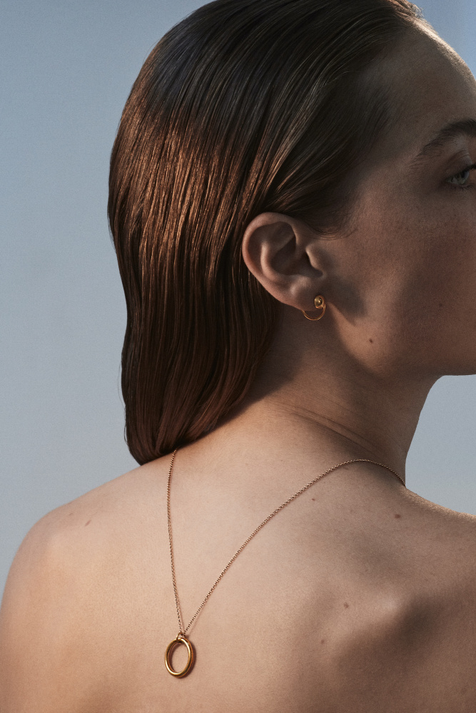 złoty naszyjnik moon 02 dodatkowe zdjęcie 3