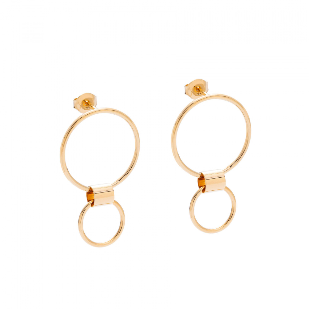 kolczyki hoops 01 gold