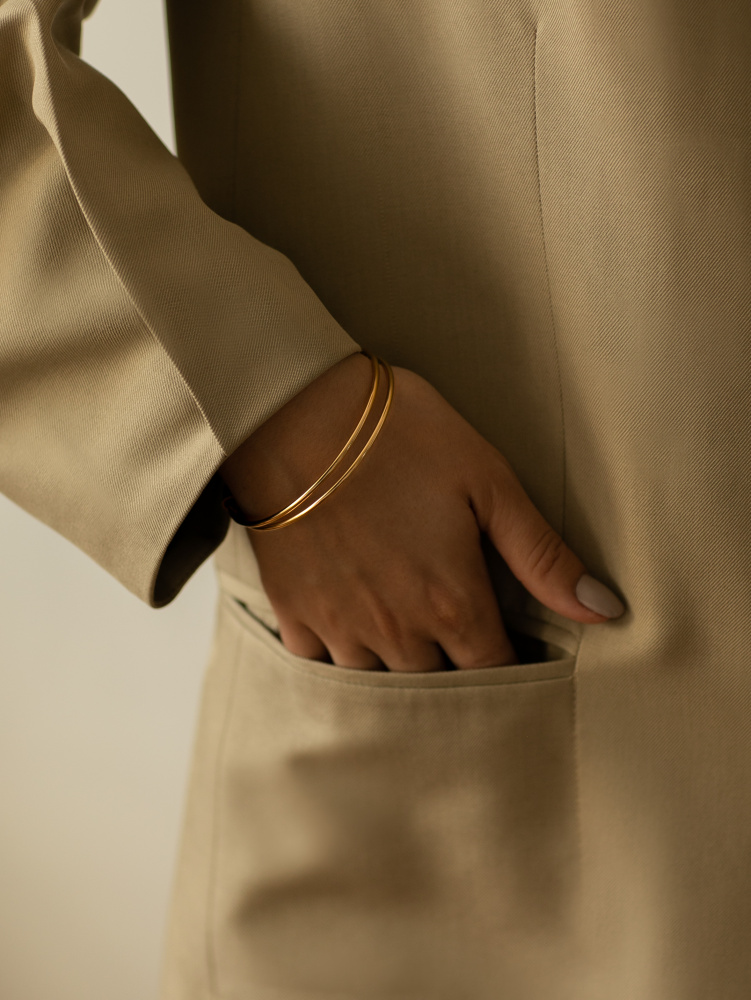 bransoleta hoops 01 gold dodatkowe zdjęcie 1