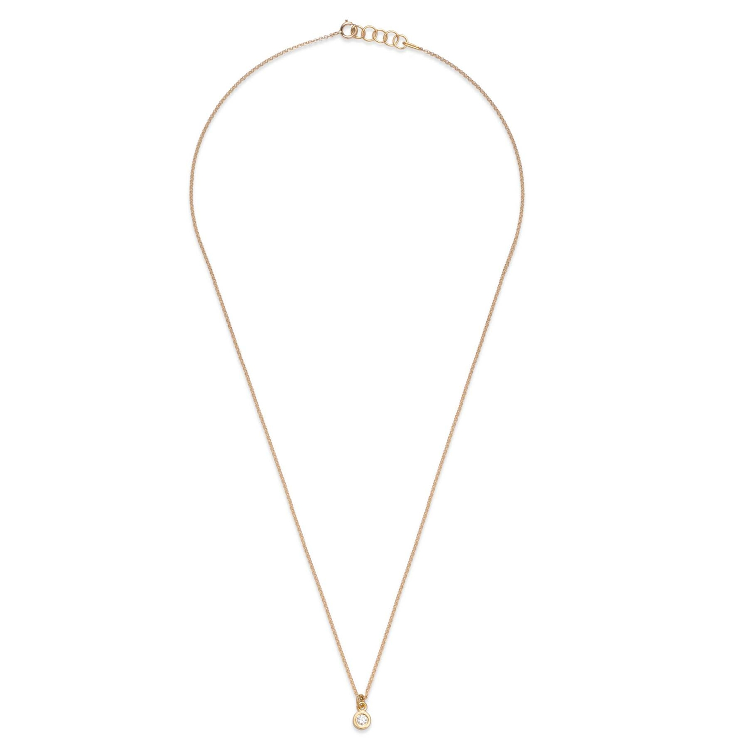 złoty naszyjnik z brylantem 0.06 ct infinity 01 dodatkowe zdjęcie 3