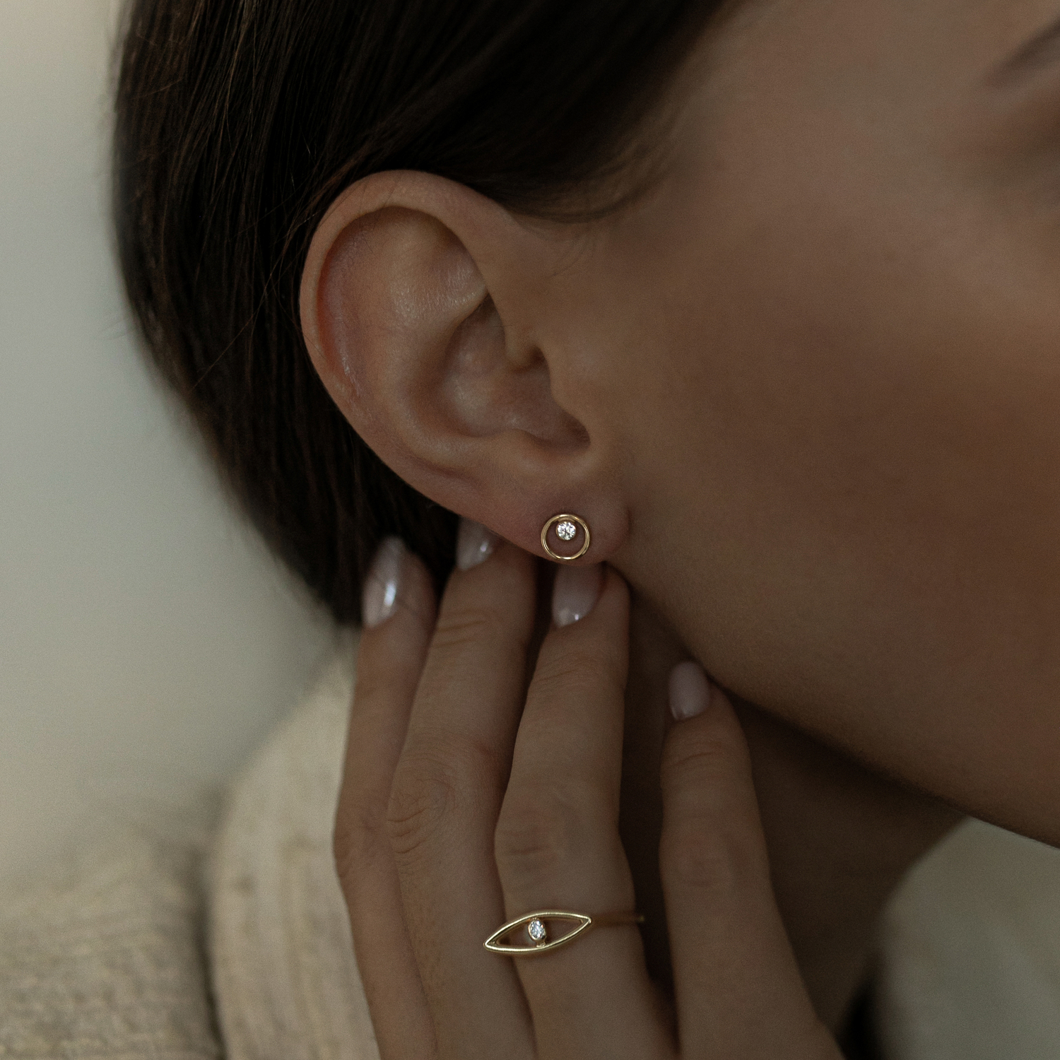 złoty pierścionek z brylantem infinity 05 dodatkowe zdjęcie 1