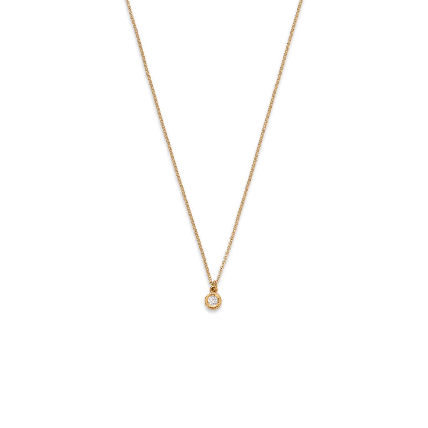 złoty naszyjnik z brylantem 0.11 ct infinity 01