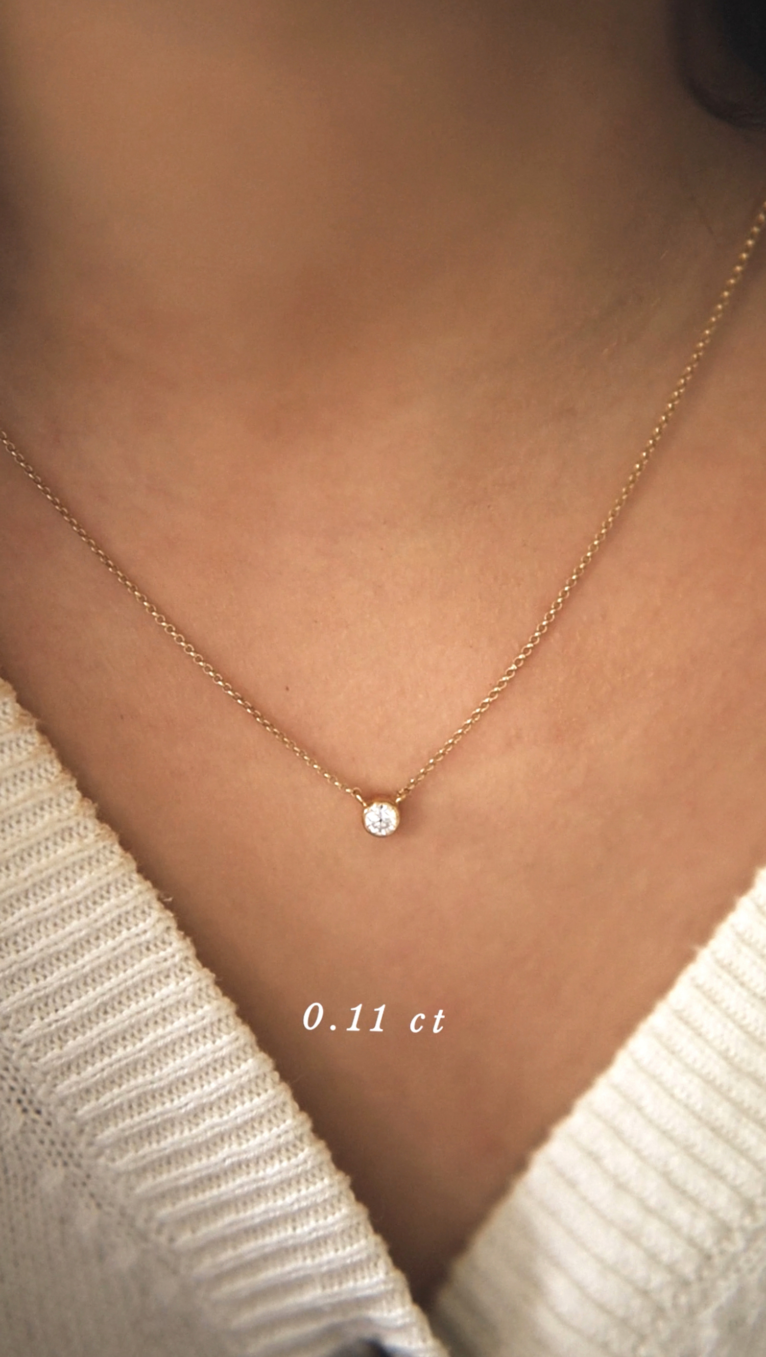 złoty naszyjnik z brylantem 0.11 ct infinity 04 dodatkowe zdjęcie 1