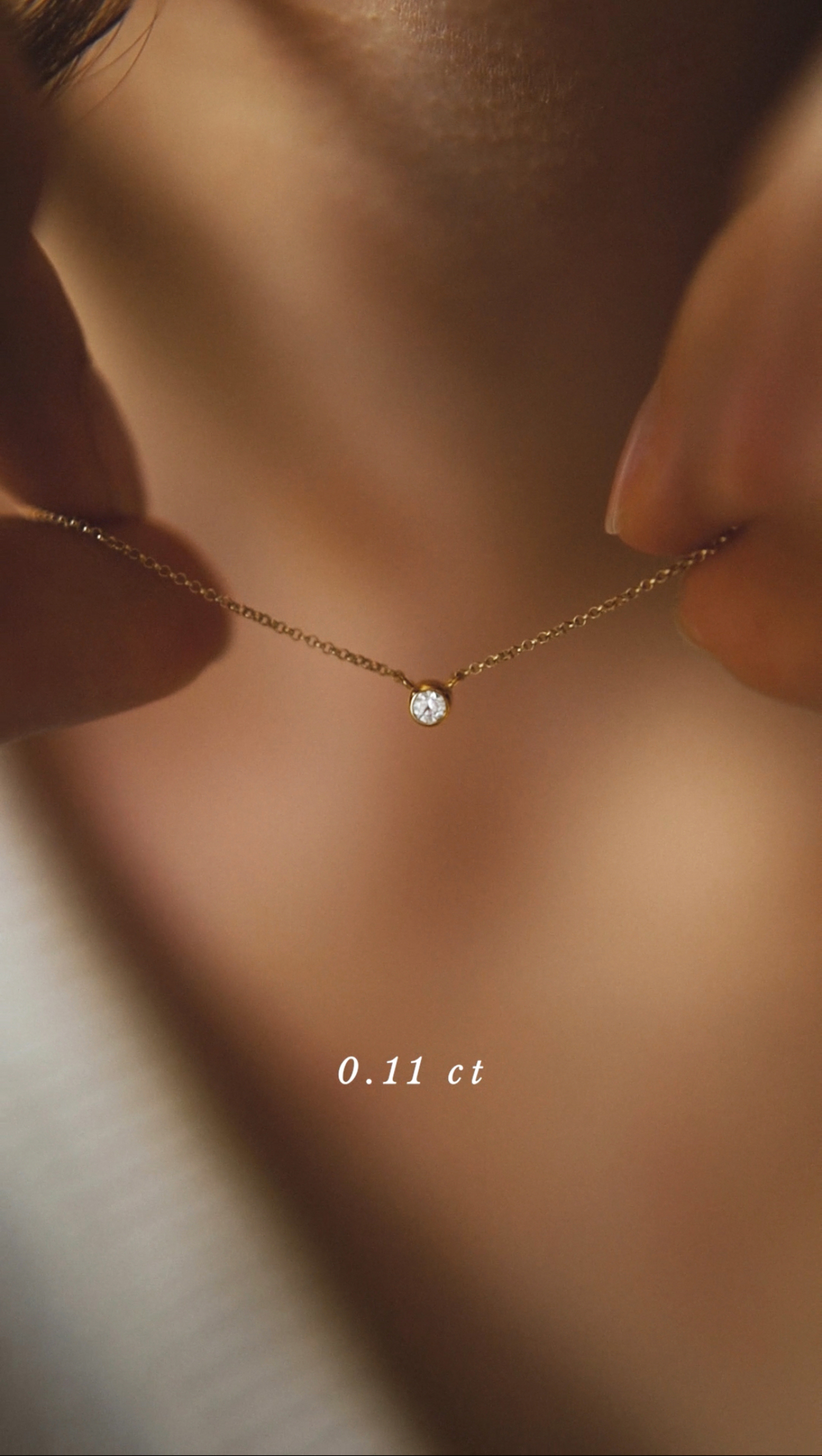 złoty naszyjnik z brylantem 0.11 ct infinity 04 dodatkowe zdjęcie 2
