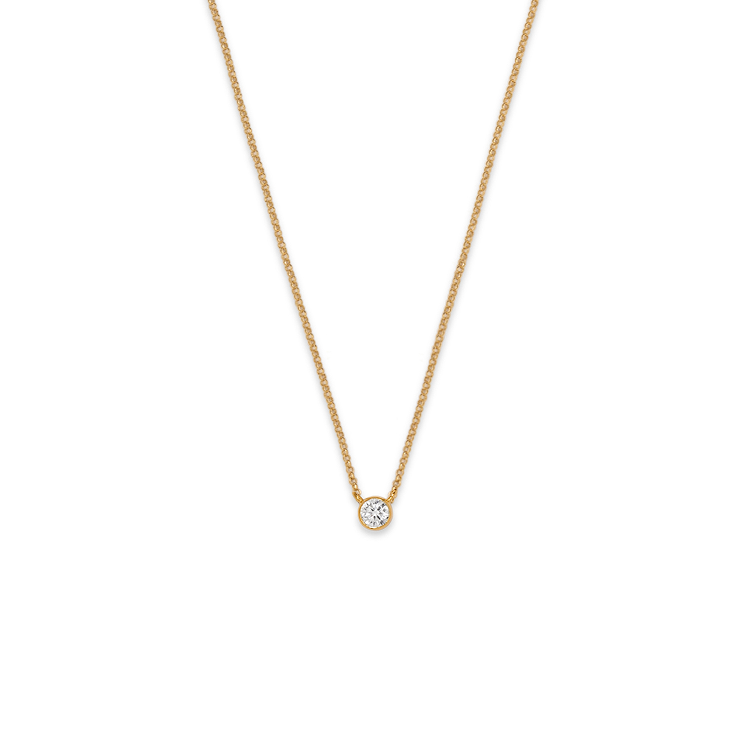 złoty naszyjnik z brylantem 0.16 ct infinity 04