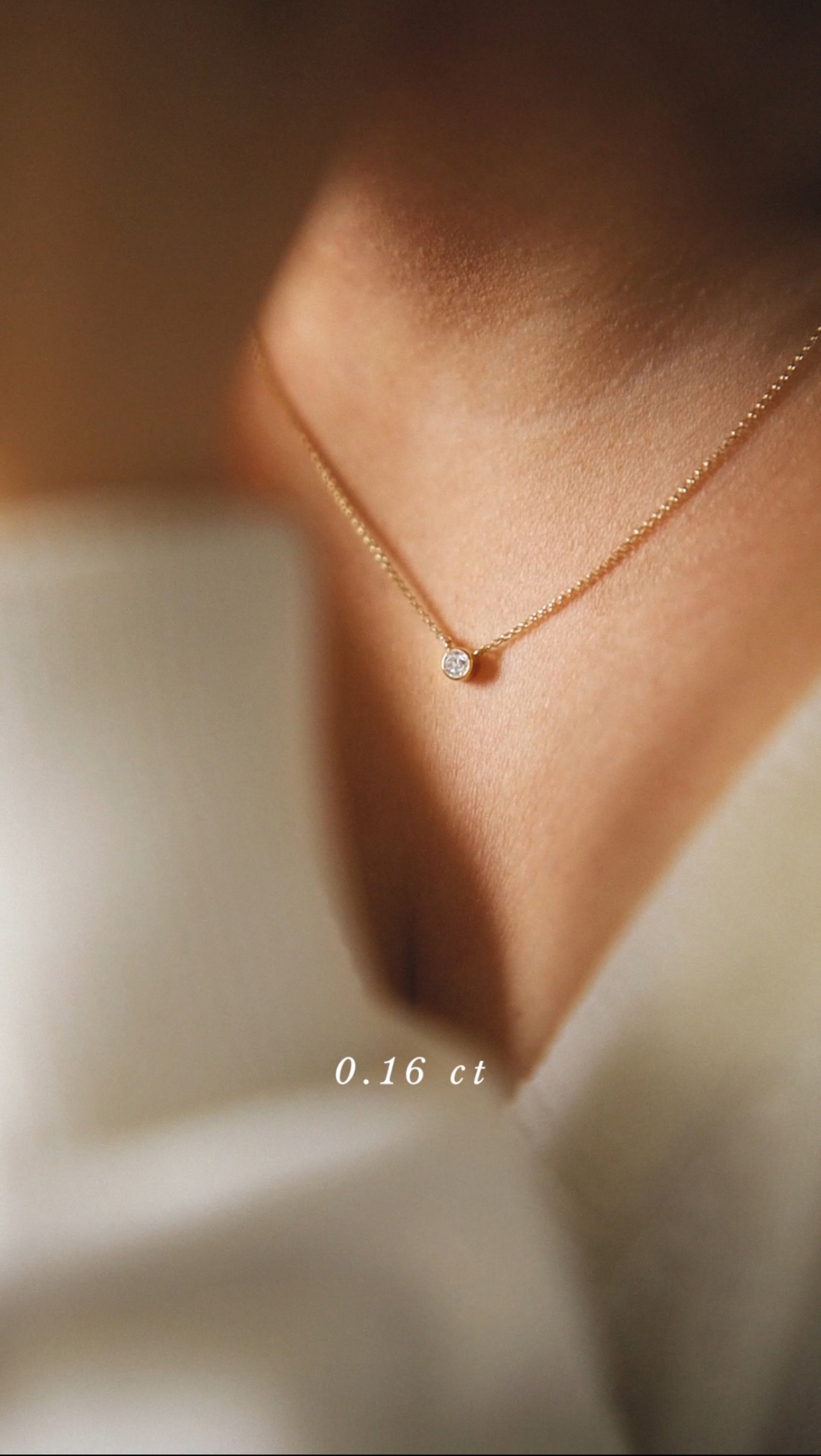 gold infinity 04 necklace with 0.16 diamond dodatkowe zdjęcie 1