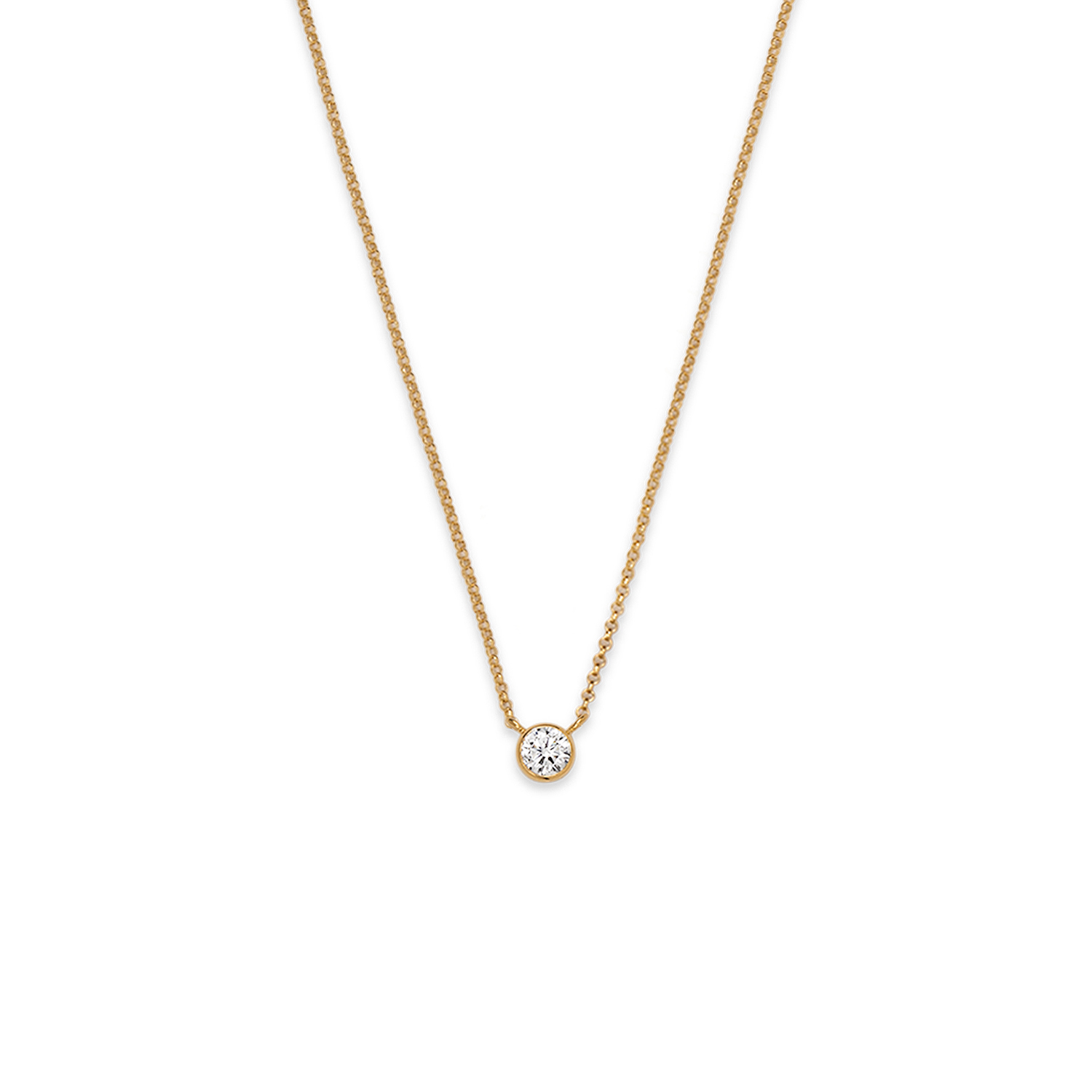 złoty naszyjnik z brylantem 0.25 ct infinity 04