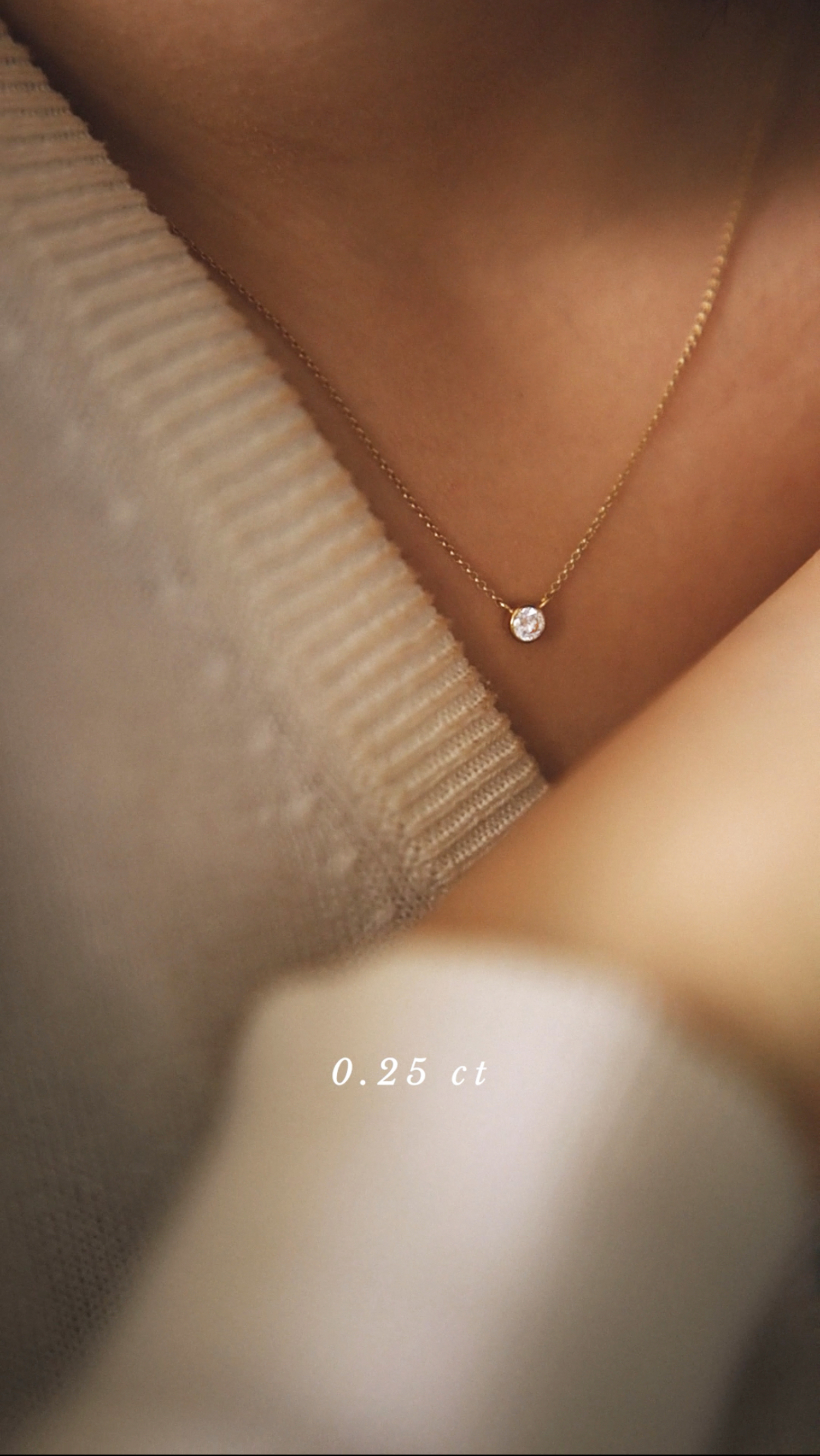 złoty naszyjnik z brylantem 0.25 ct infinity 04 dodatkowe zdjęcie 1