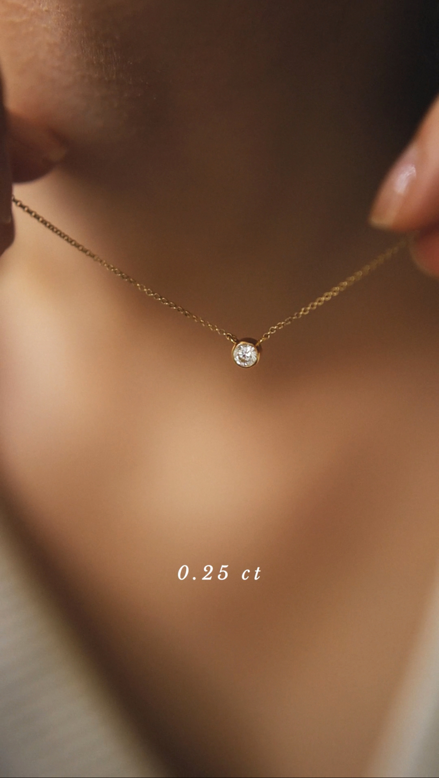 złoty naszyjnik z brylantem 0.25 ct infinity 04 dodatkowe zdjęcie 2