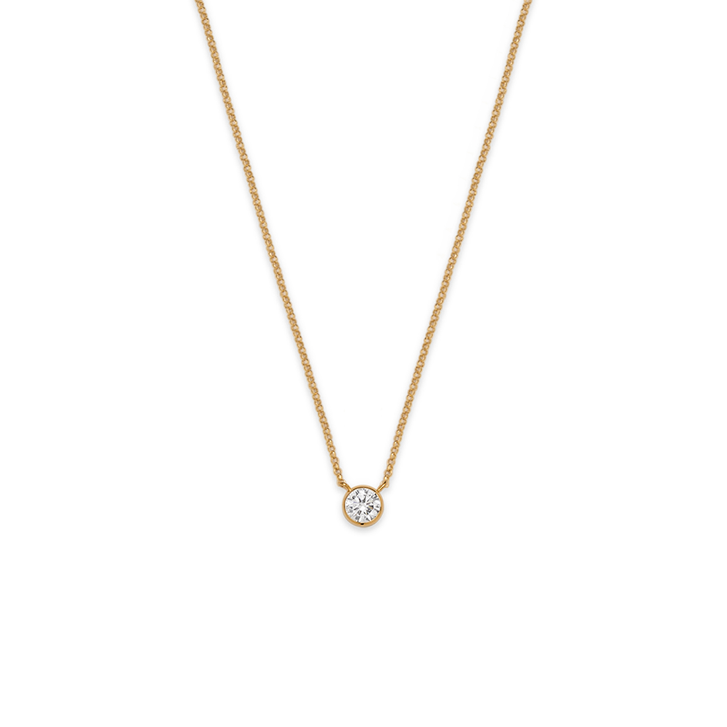 złoty naszyjnik z brylantem 0.35 ct infinity 04