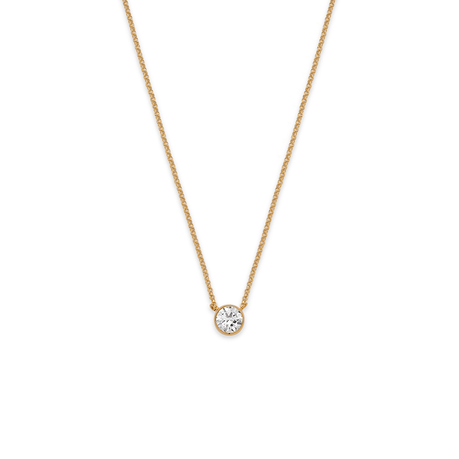 złoty naszyjnik z brylantem 0.5 ct infinity 04