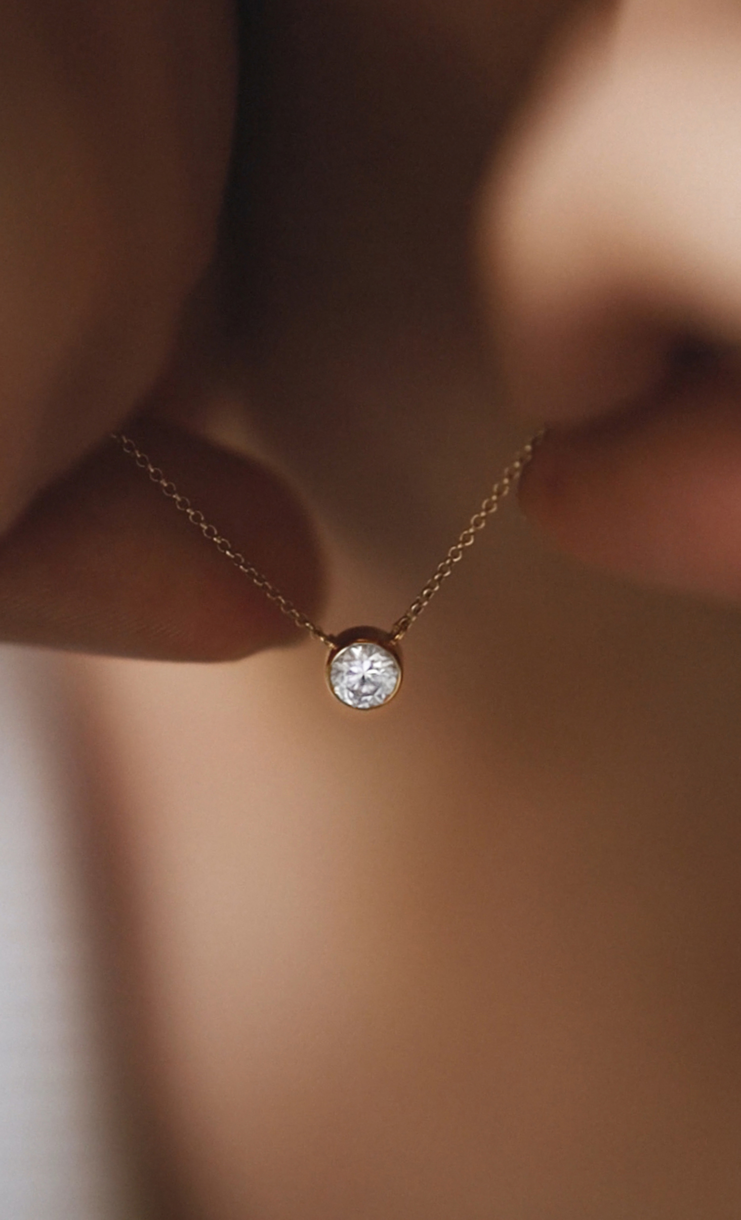 złoty naszyjnik z brylantem 0.5 ct infinity 04 dodatkowe zdjęcie 2