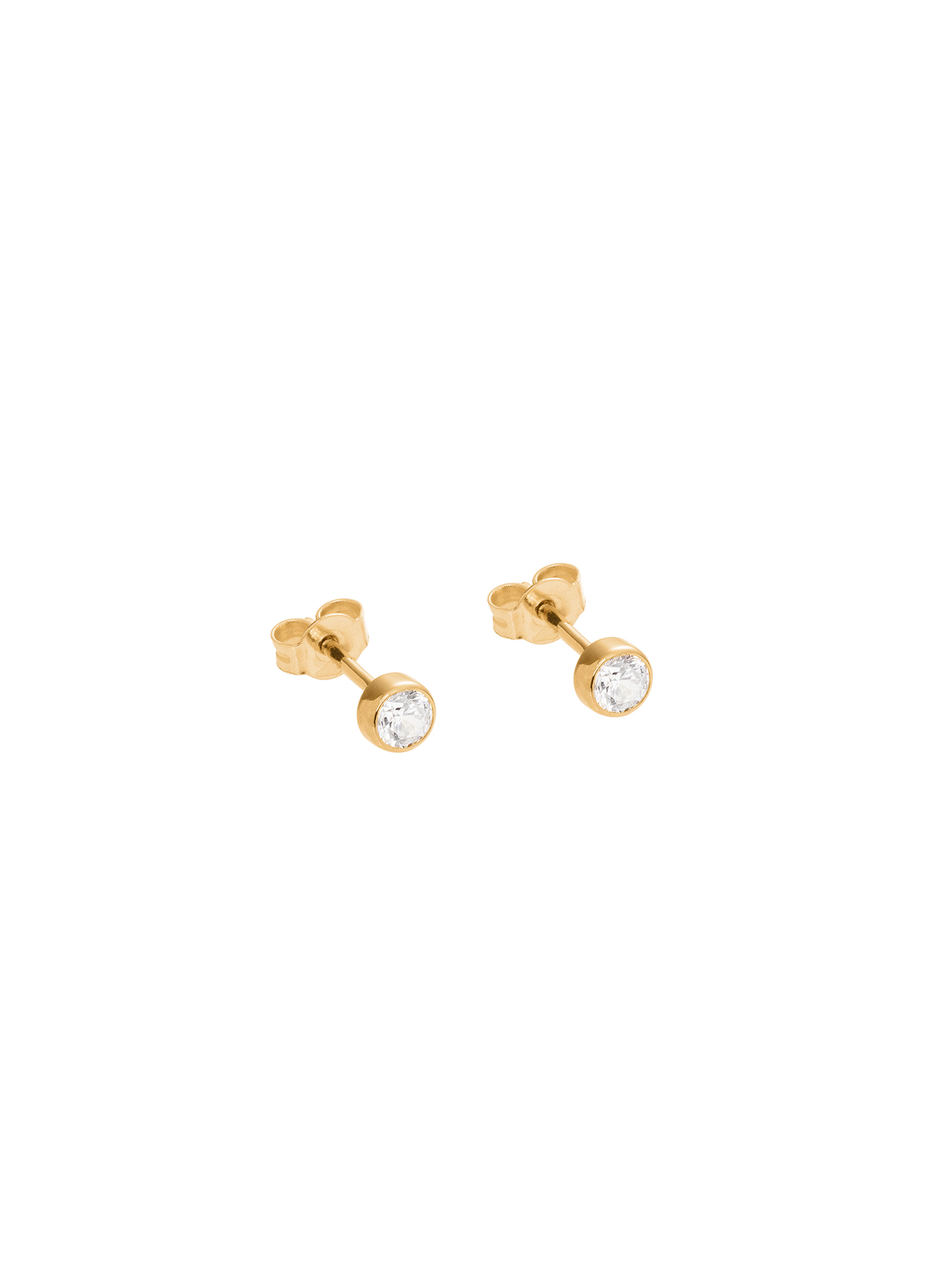 złote kolczyki z brylantami 0.32 ct infinity 08