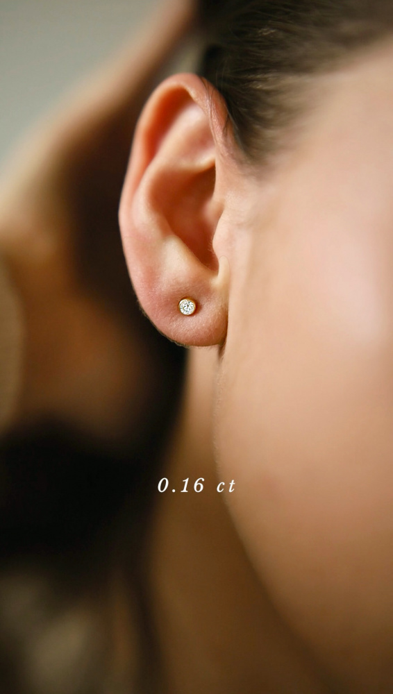 złote kolczyki z brylantami 0.32 ct infinity 08 dodatkowe zdjęcie 3