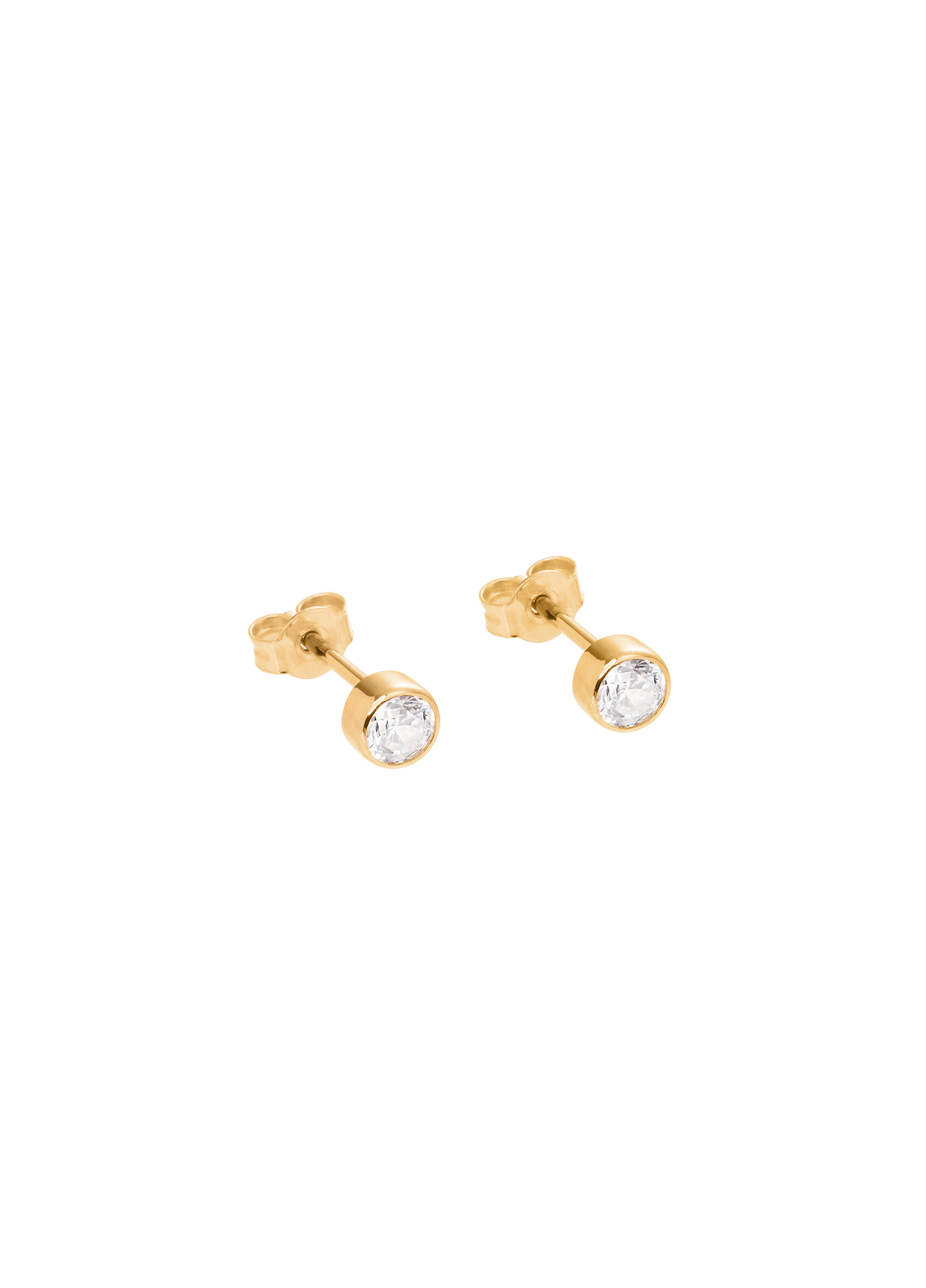 złote kolczyki z brylantami 0.5 ct infinity 08