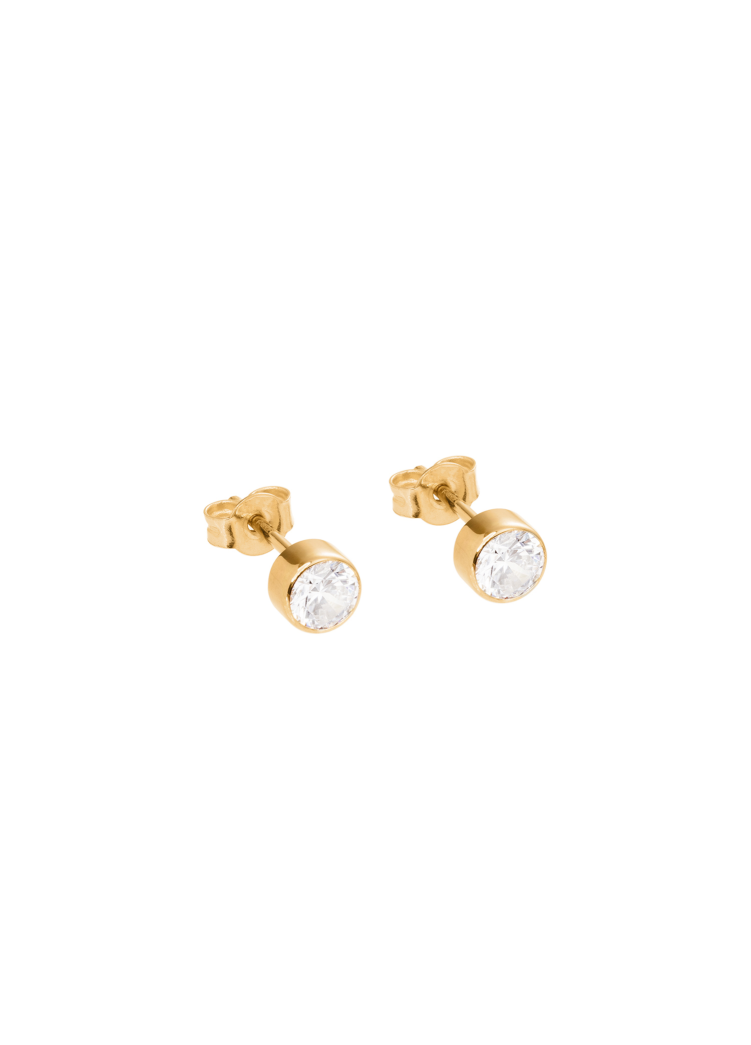 złote kolczyki z brylantami 0.7 ct infinity 08