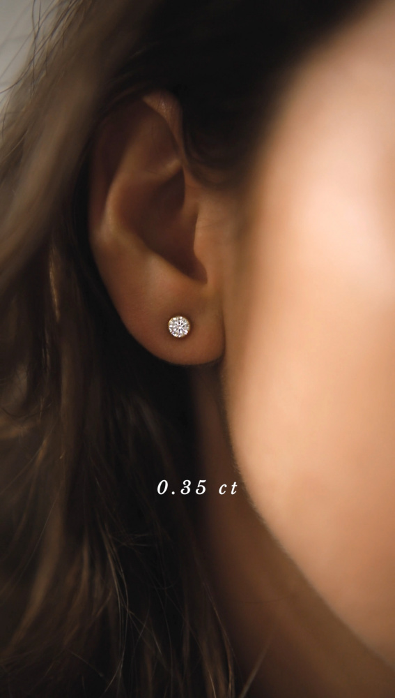 złote kolczyki z brylantami 0.7 ct infinity 08 dodatkowe zdjęcie 1